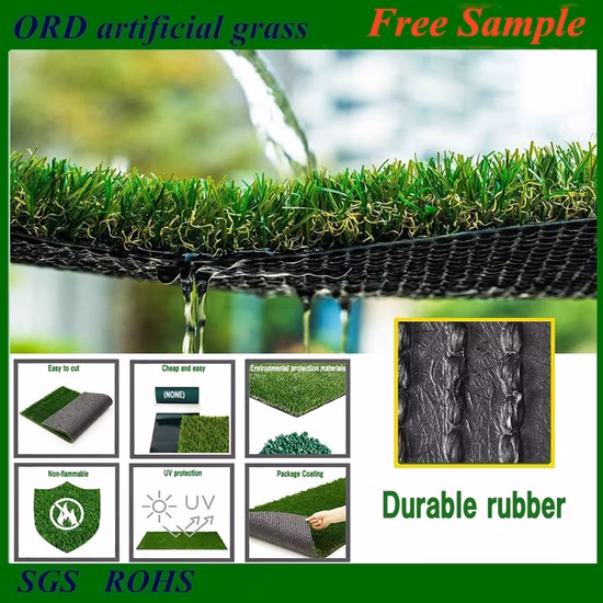 Пейзажная искусственная трава, коммерческий забор, искусственная трава, крыльцо, имитация газона